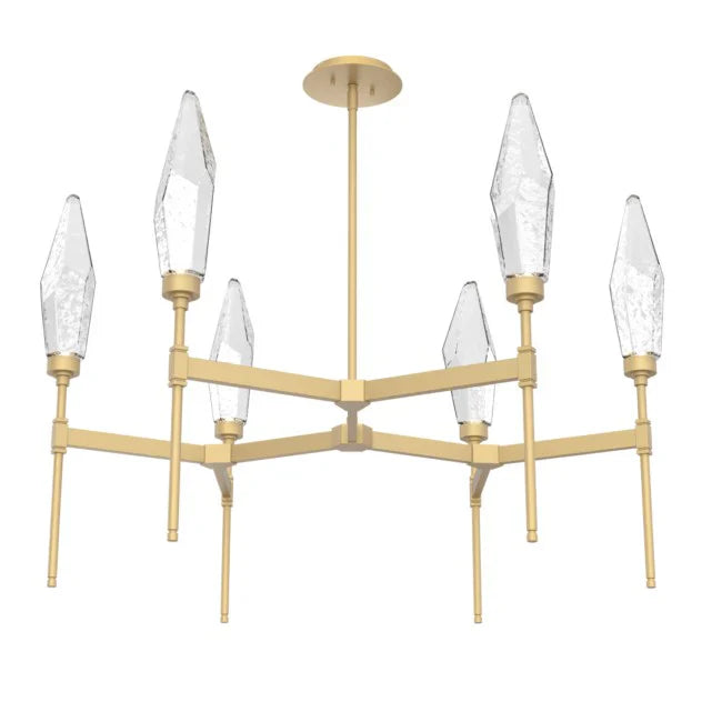 Rock Crystal Tiered Chandelier