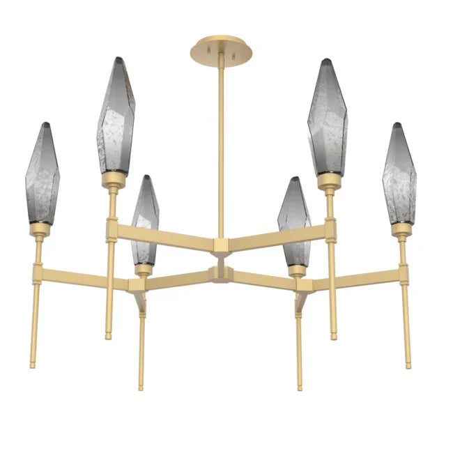 Rock Crystal Tiered Chandelier