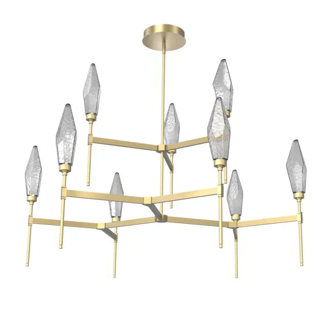 Rock Crystal Tiered Chandelier