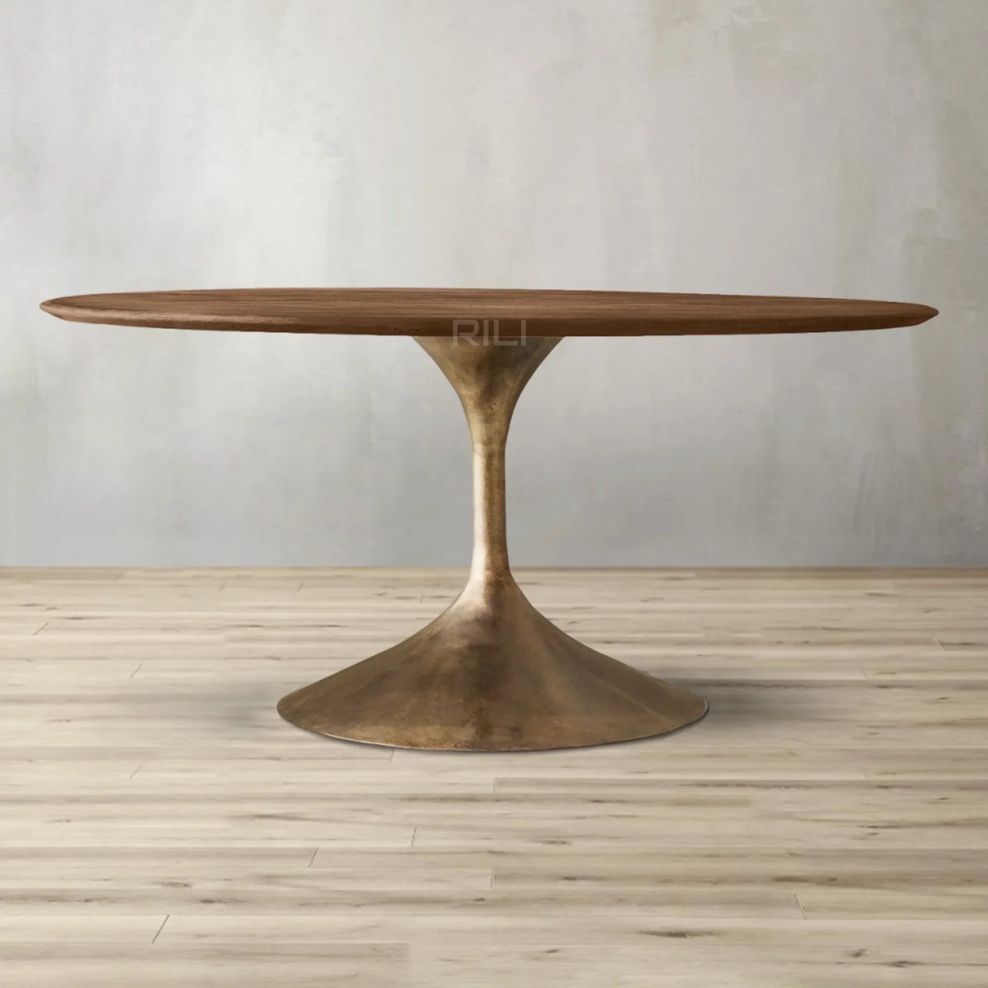 Aero Wood Round Dining Table