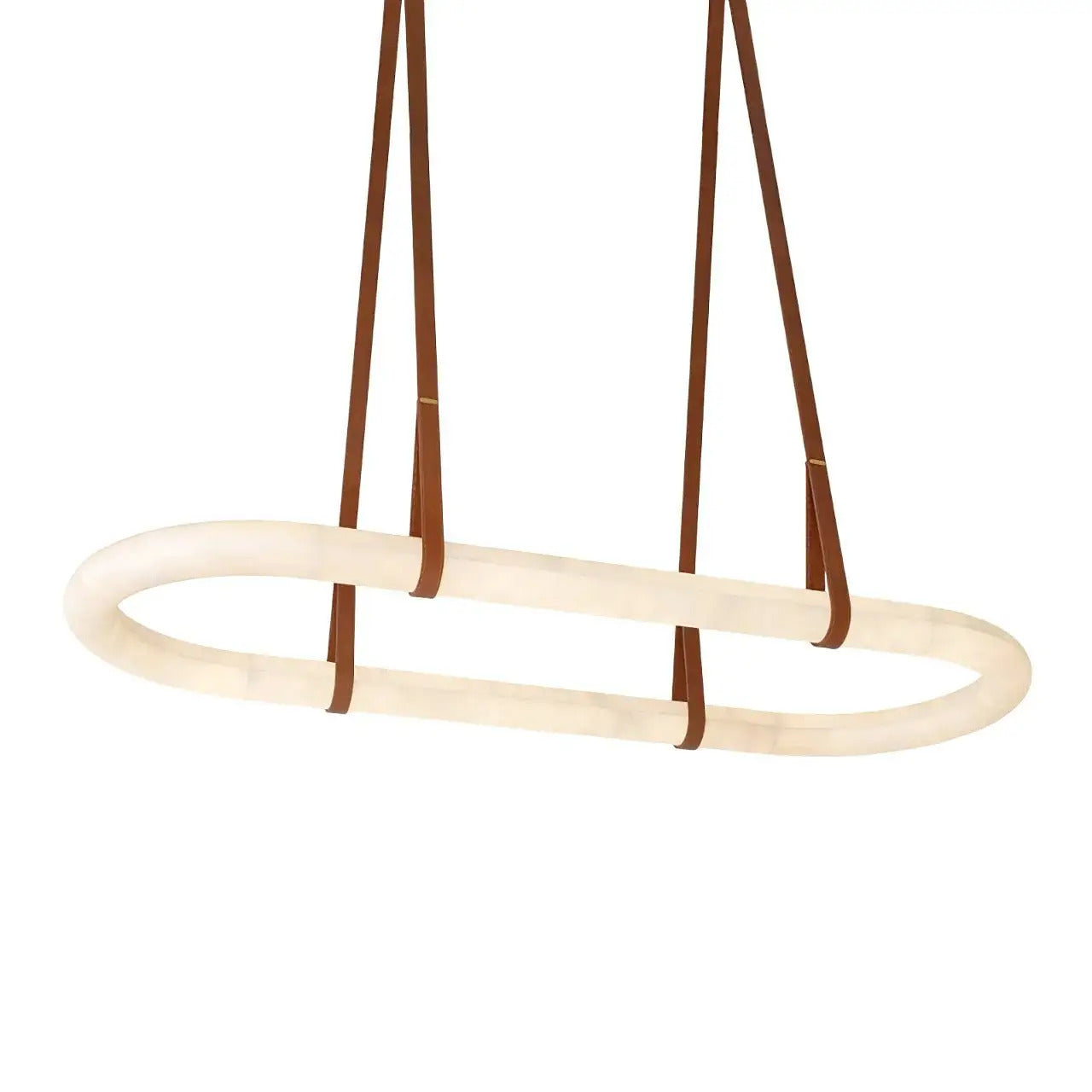 Ethera Alabaster Rectangular-oval Chandelier