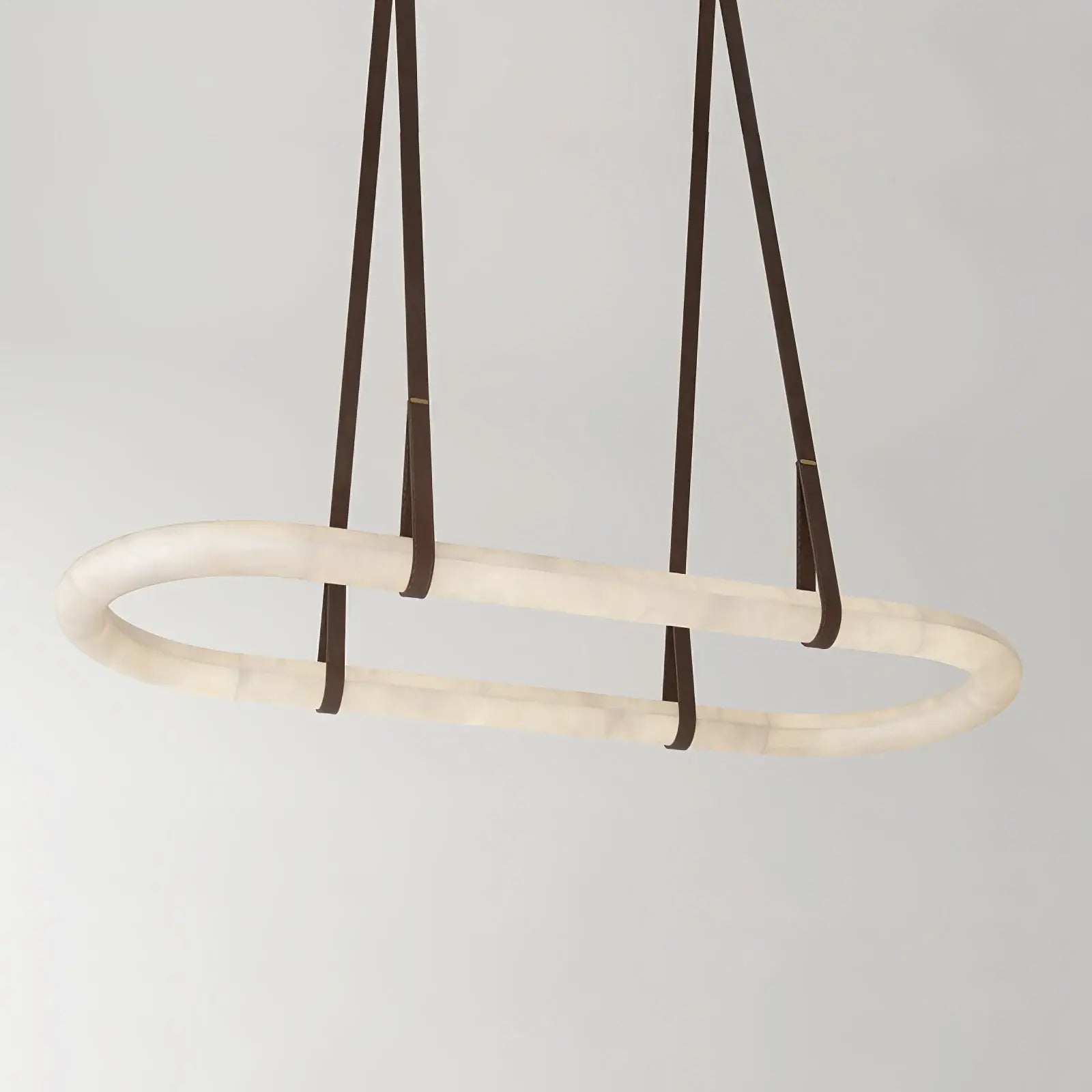 Ethera Alabaster Rectangular-oval Chandelier