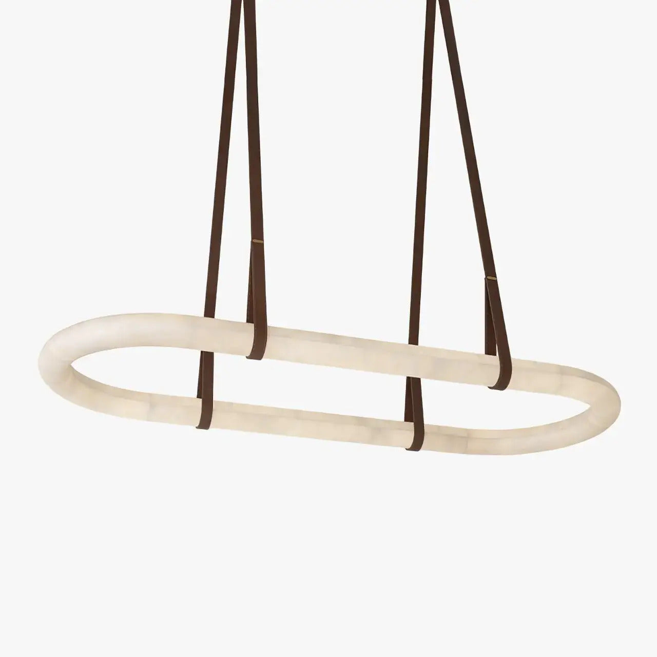 Ethera Alabaster Rectangular-oval Chandelier