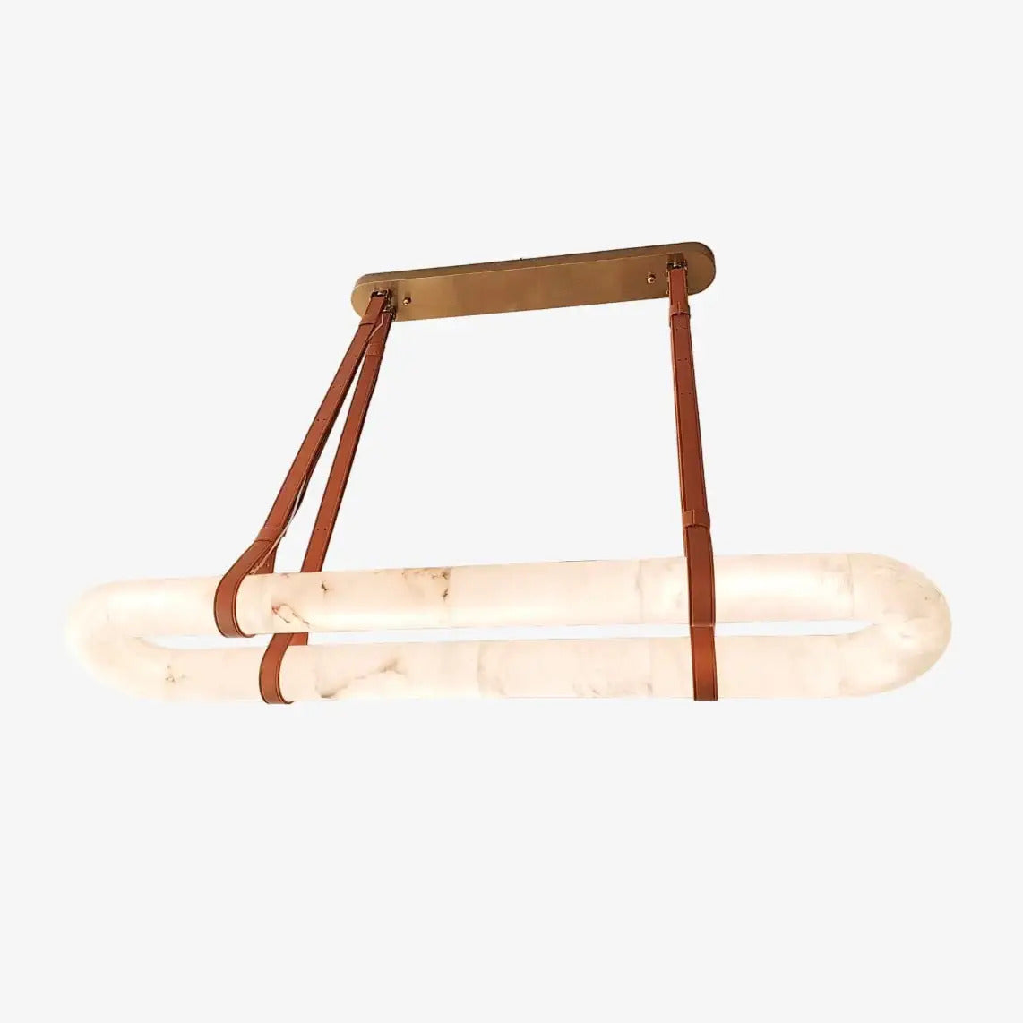 Ethera Alabaster Rectangular-oval Chandelier