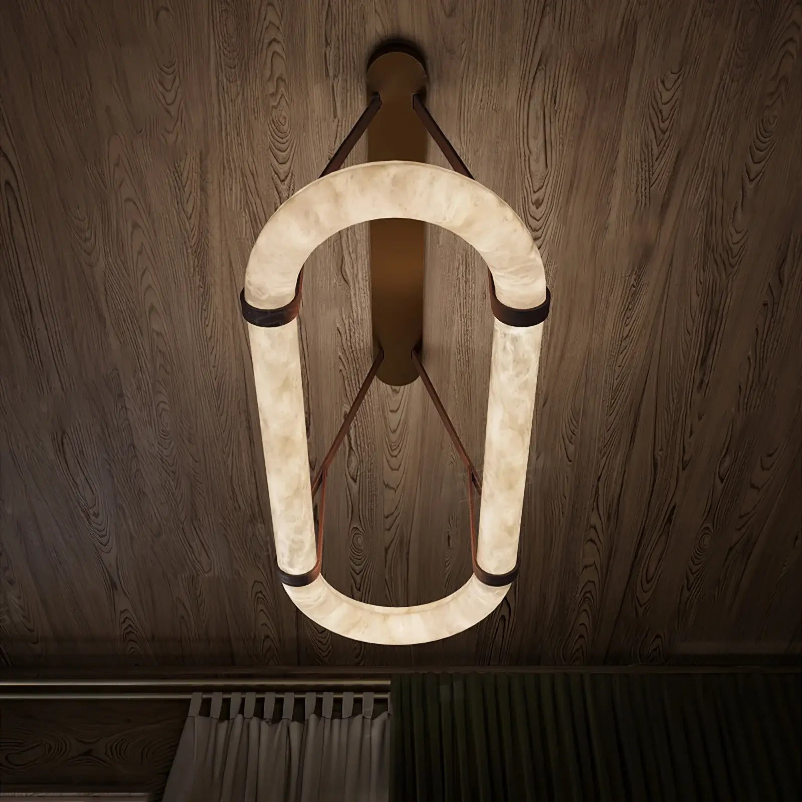 Ethera Alabaster Rectangular-oval Chandelier