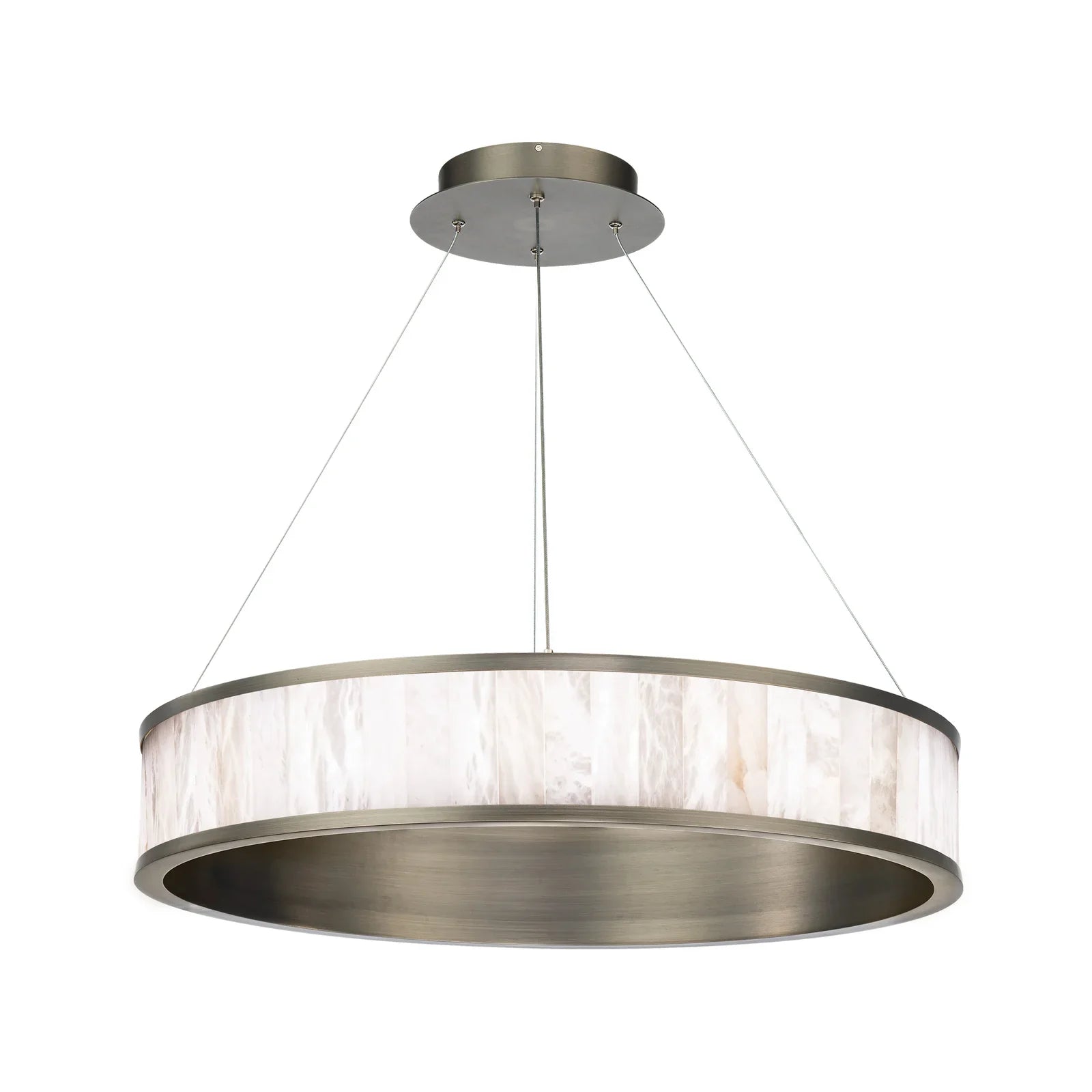 Coliseo Alabaster 28in LED Round Chandelier - Alabaster, Alabaster Chandelier, Alabaster lightings, Bedroom, CCCC, Chandelier, Chandeliers, crystal chandelier, Dining Room, Hotel, Living Room, metal, Modern, Restaurant-1-Luxehomezone