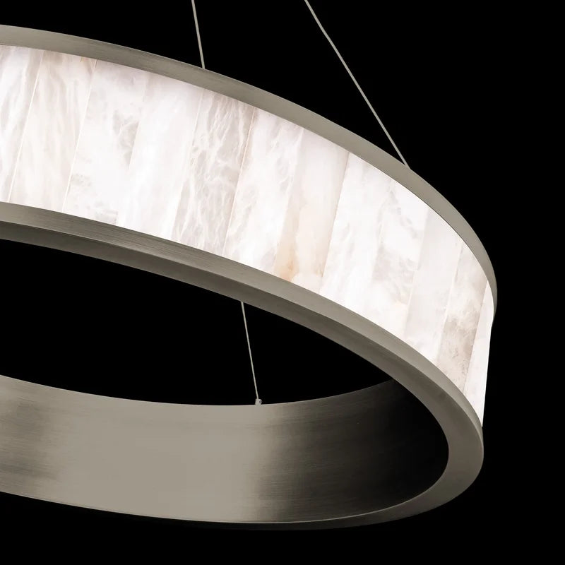 Coliseo Alabaster 28in LED Round Chandelier - Alabaster, Alabaster Chandelier, Alabaster lightings, Bedroom, CCCC, Chandelier, Chandeliers, crystal chandelier, Dining Room, Hotel, Living Room, metal, Modern, Restaurant-1-Luxehomezone