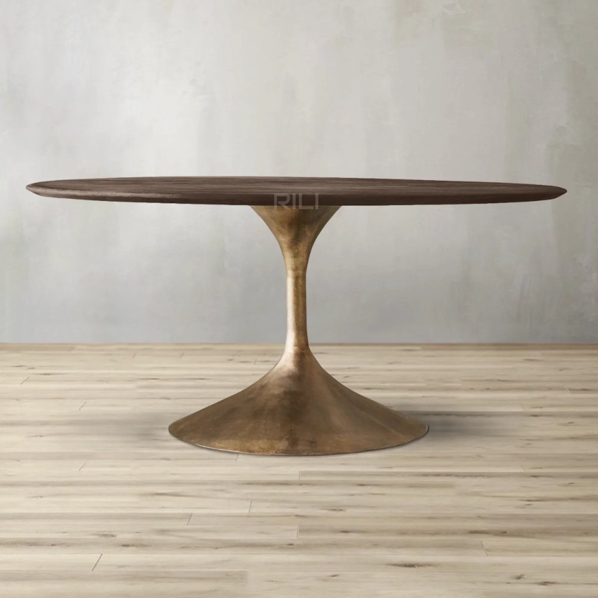 Aero Wood Round Dining Table