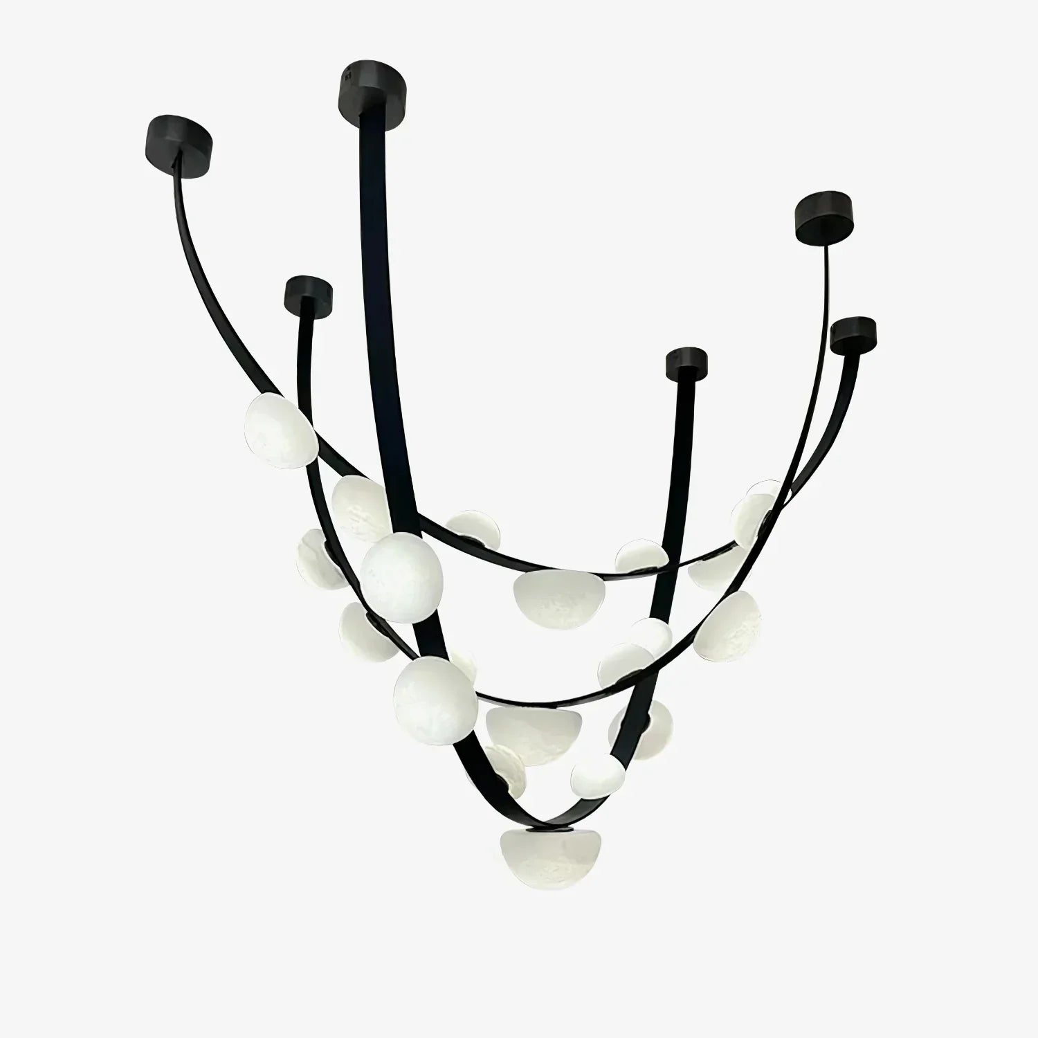 Enceladus Alabaster Dew Drops Chandelier