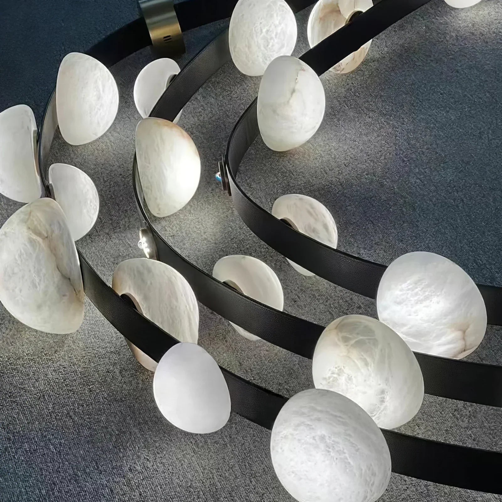 Enceladus Alabaster Dew Drops Chandelier