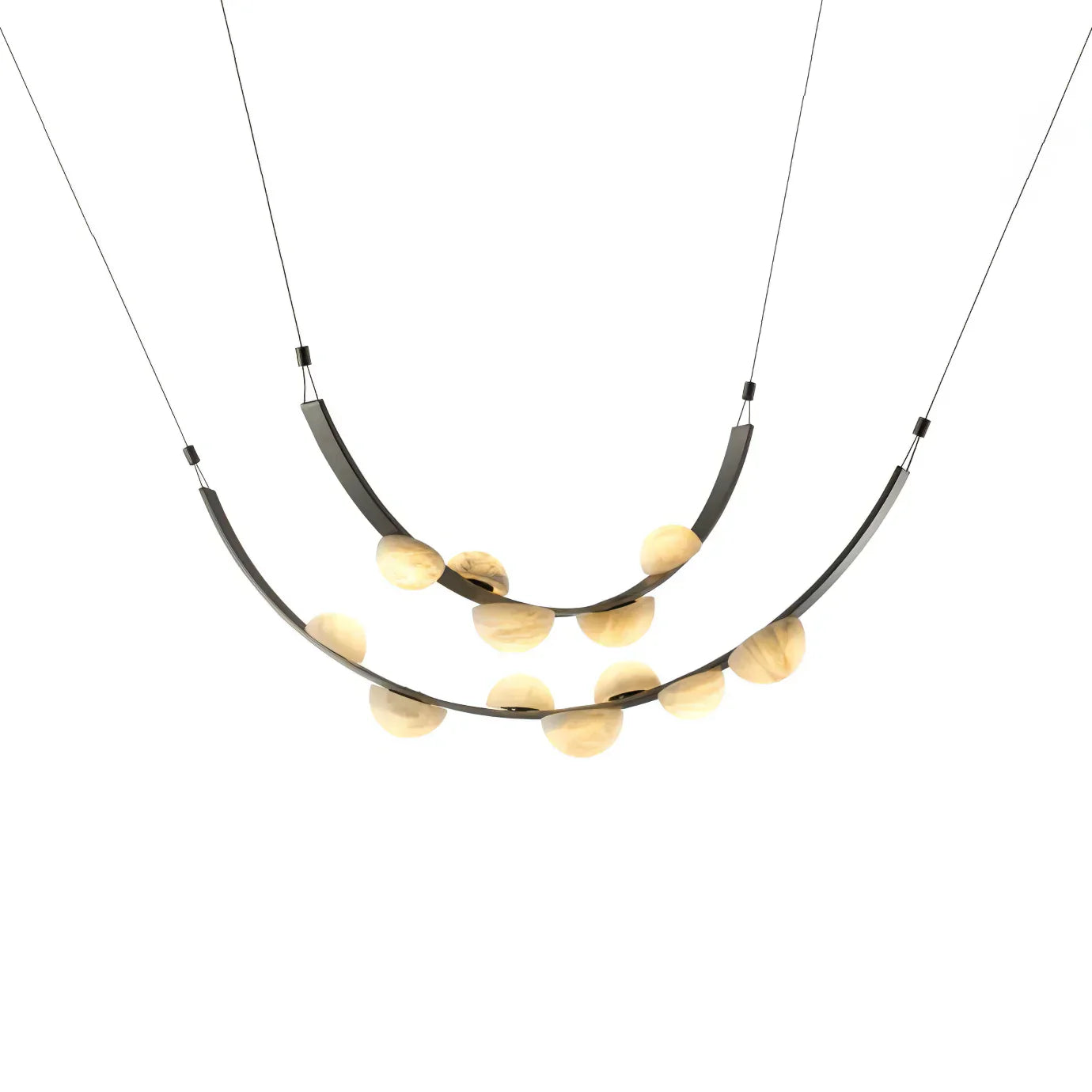 Enceladus Alabaster Dew Drops Chandelier