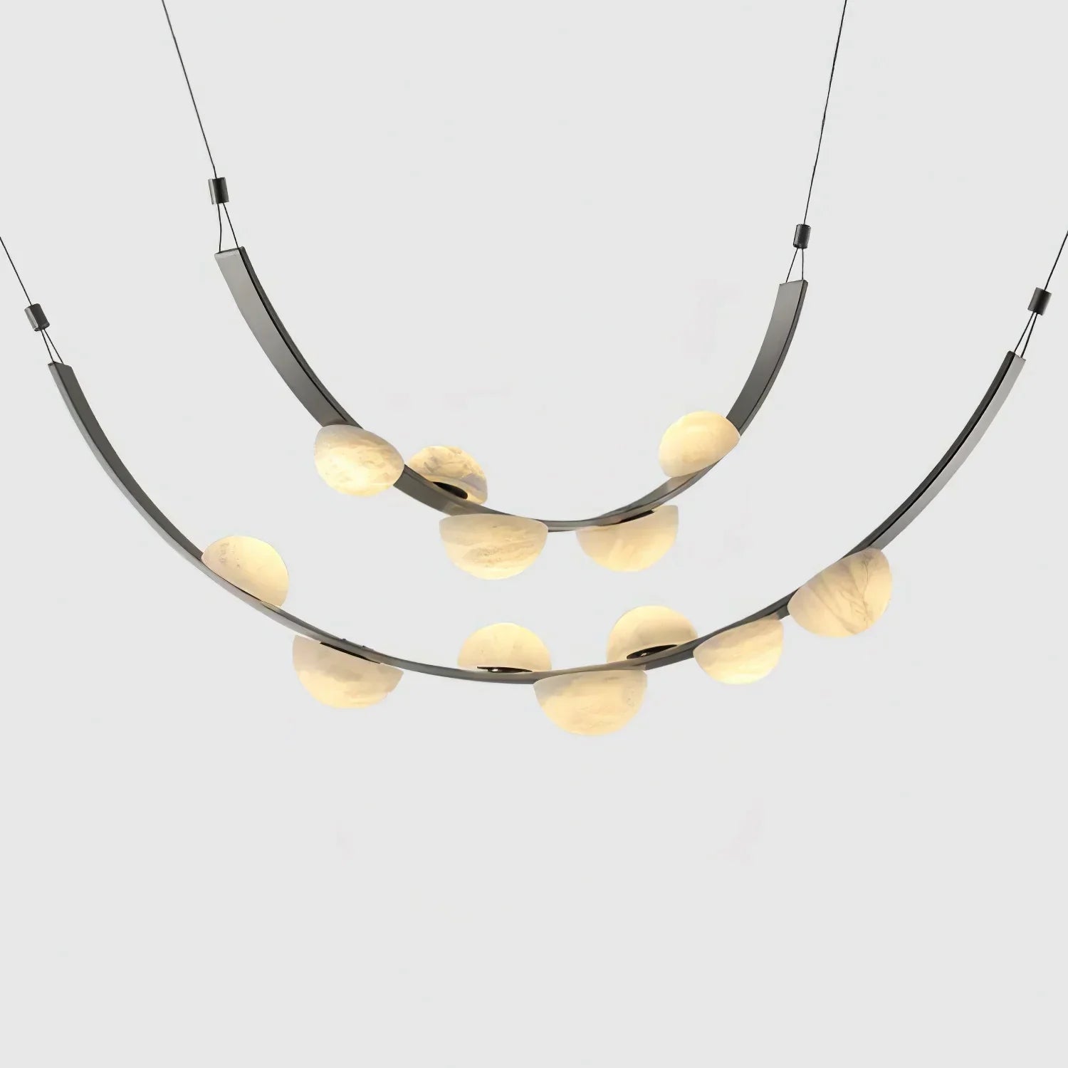 Enceladus Alabaster Dew Drops Chandelier