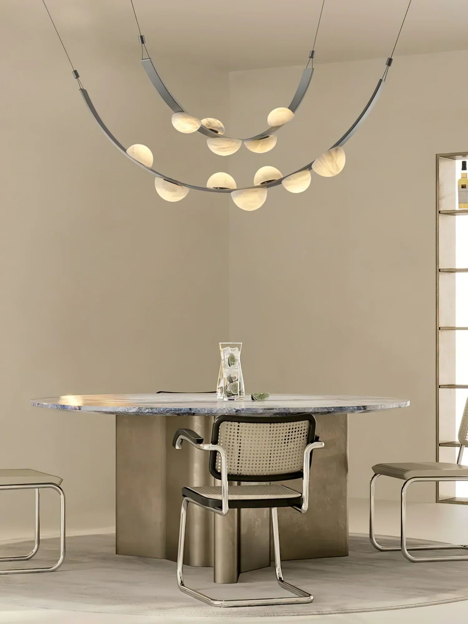 Enceladus Alabaster Dew Drops Chandelier