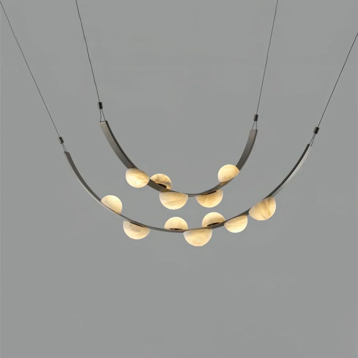 Enceladus Alabaster Dew Drops Chandelier