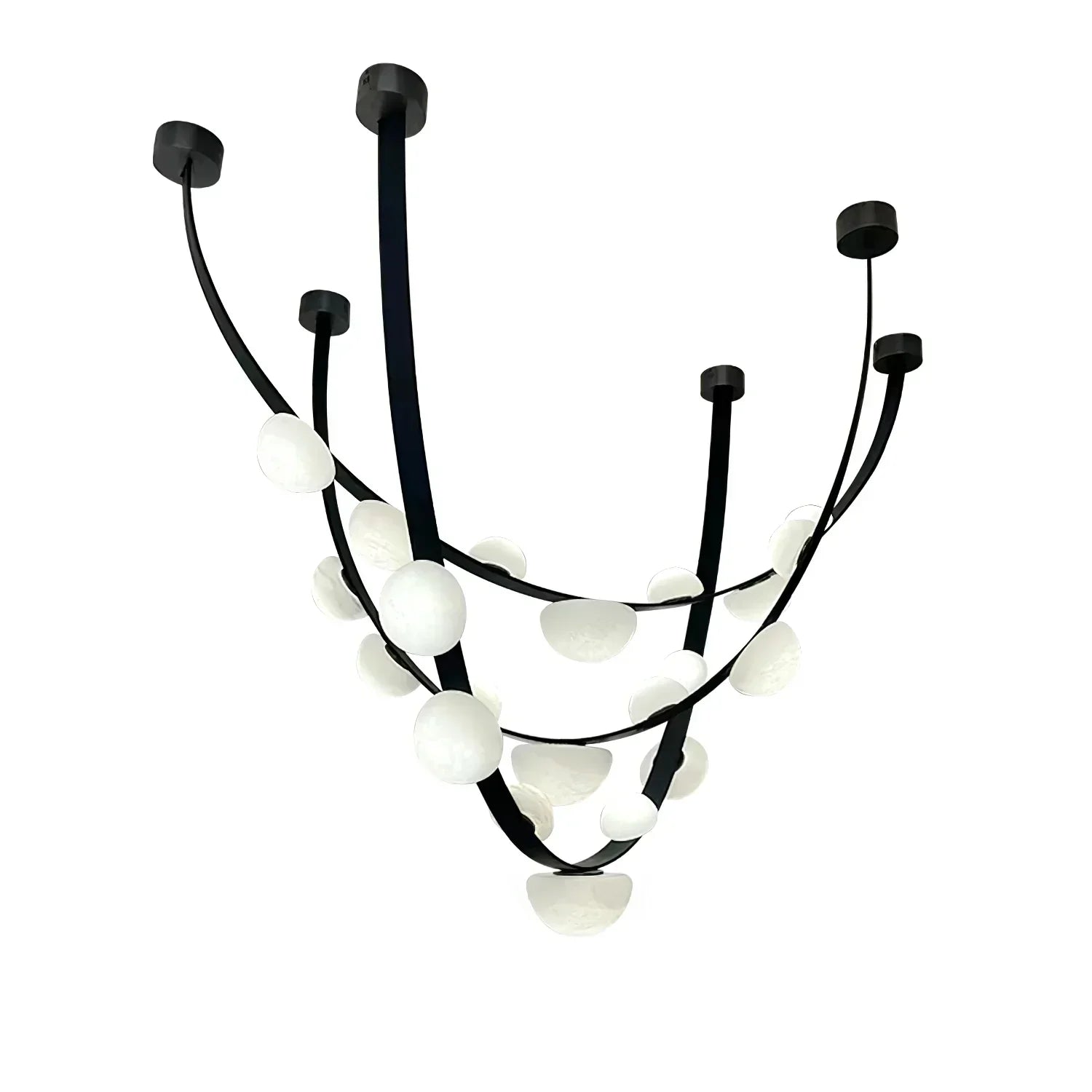 Enceladus Alabaster Dew Drops Chandelier