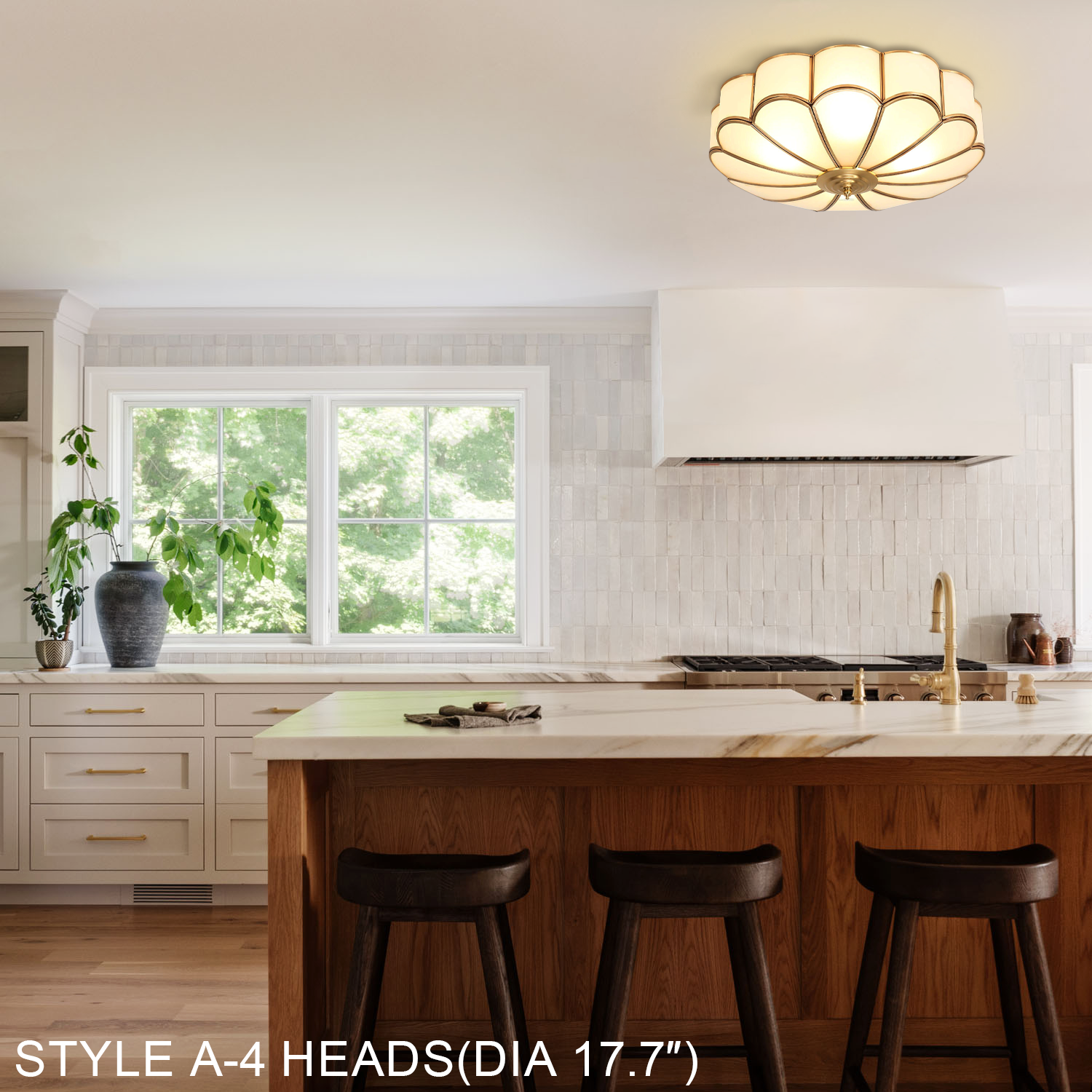Flower Shape Glass Recessed Ceiling Light-Glass Flush Mount - Flush Mounts, Optimized-1-Luxehomezone