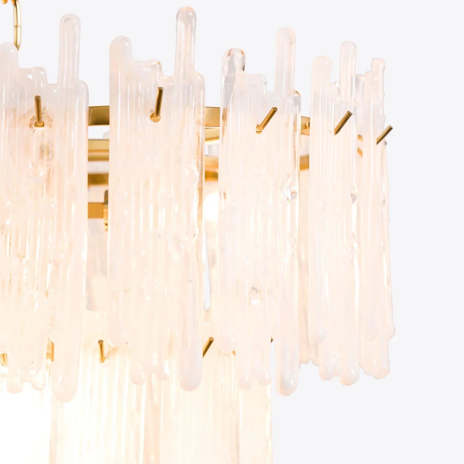 Blanche 60"W Rectangular Glass Chandelier