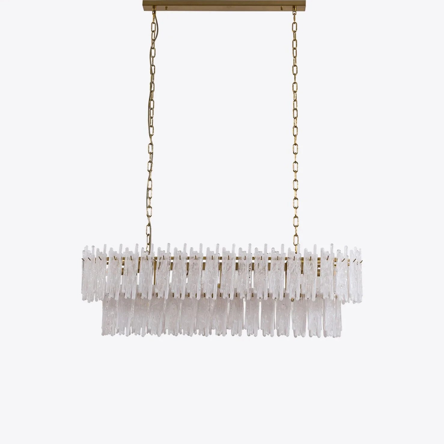 Blanche 60"W Rectangular Glass Chandelier