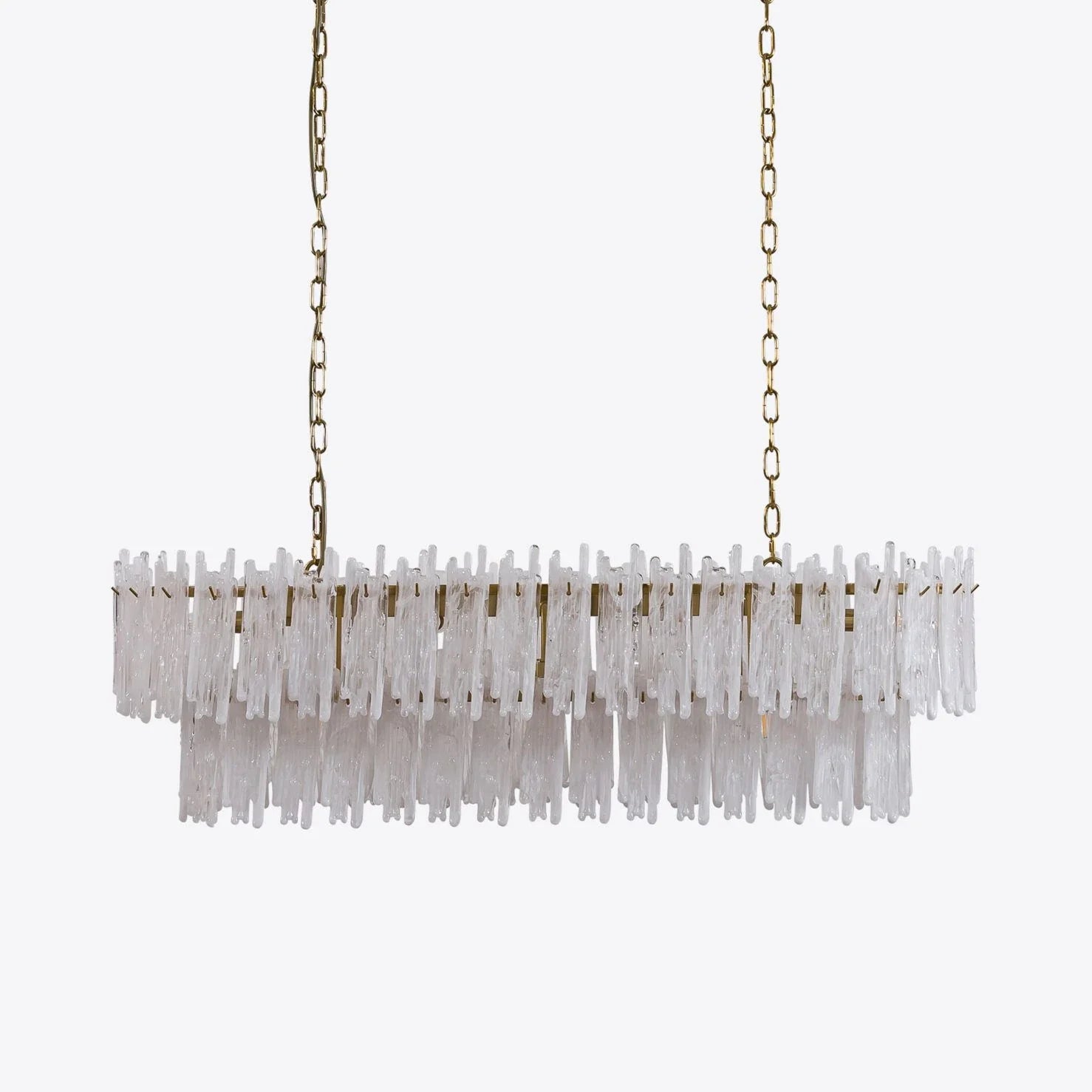 Blanche 60"W Rectangular Glass Chandelier