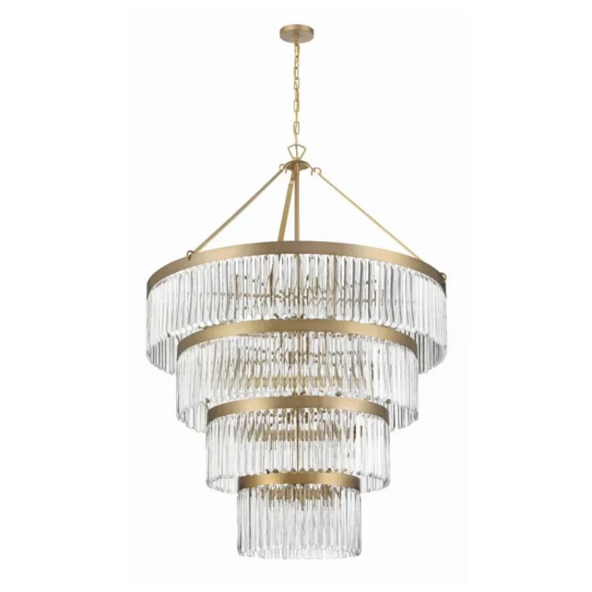 Novara Round Chandelier 40" 4-Tier