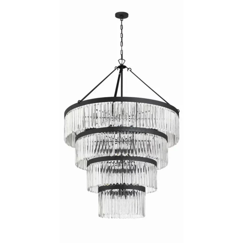 Novara Round Chandelier 40" 4-Tier
