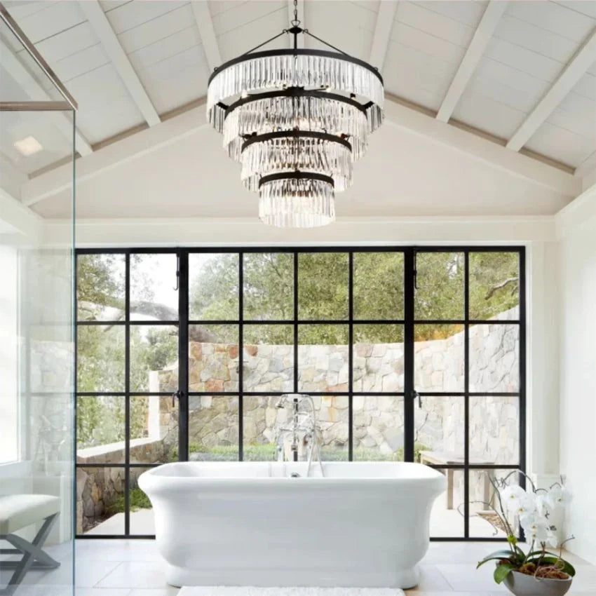 Novara Round Chandelier 40" 4-Tier