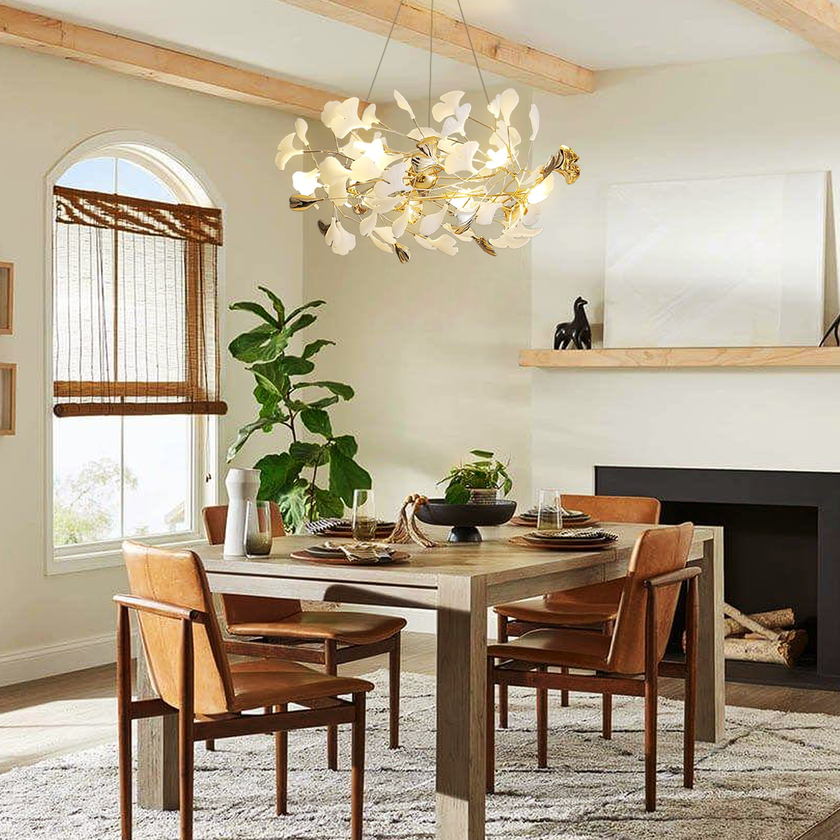 Gingko Chandelier Style H - Gingko, Gingko Chandelier-1-Luxehomezone