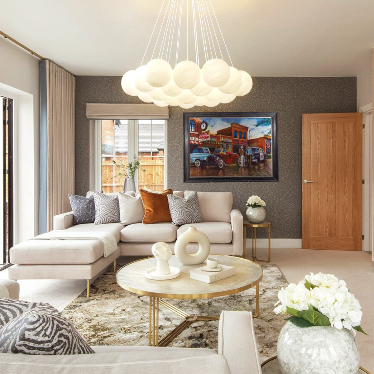 Glass Cluster Chandelier with 7/13/19 heads - Luxehomezone