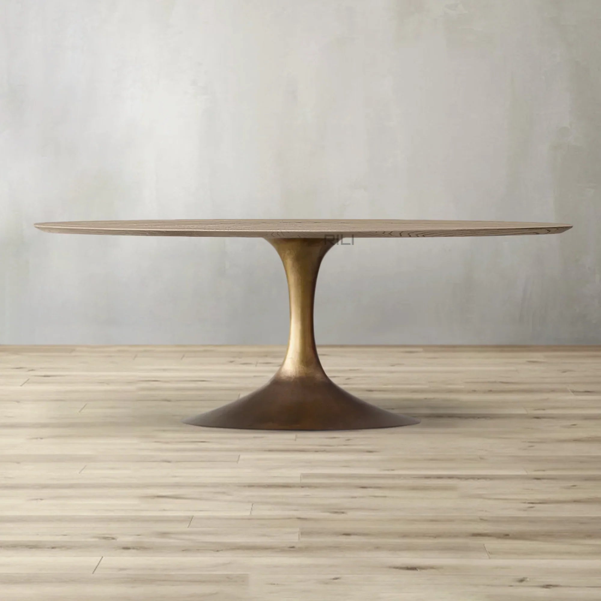 Aero Wood Oval Dining Table