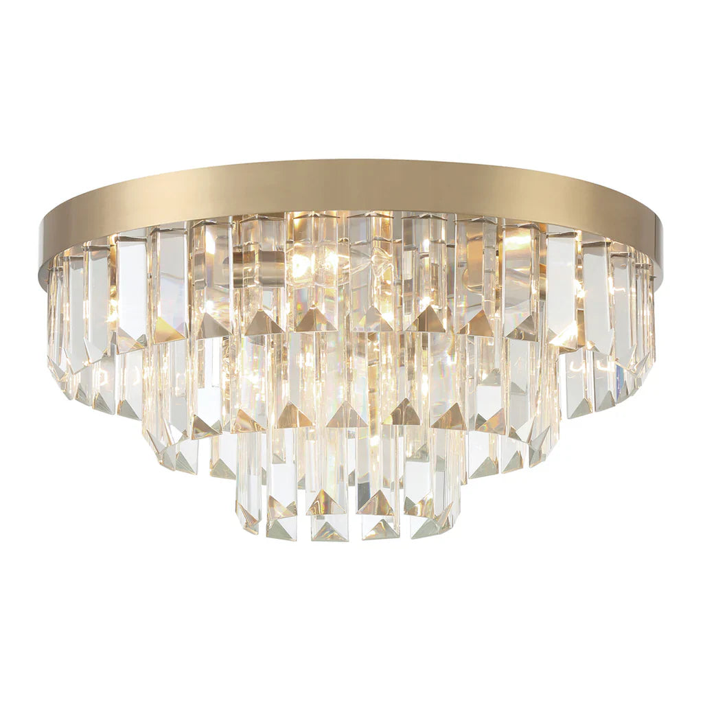 Hayes Round Flush Mount 18"W 3 Tiers