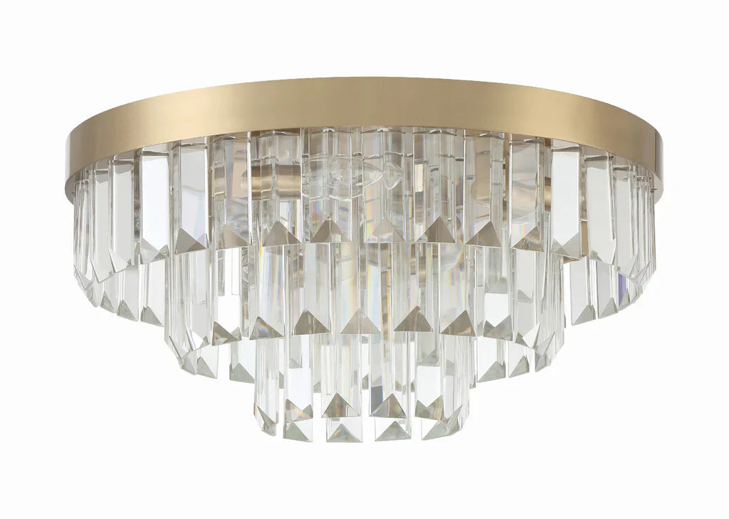 Hayes Round Flush Mount 18"W 3 Tiers