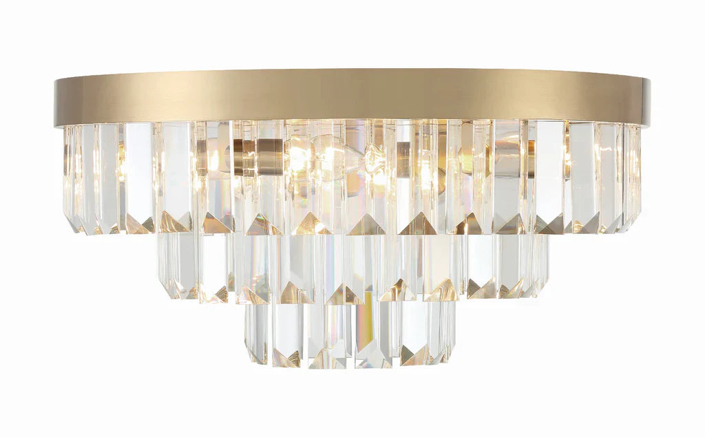 Hayes Round Flush Mount 18"W 3 Tiers