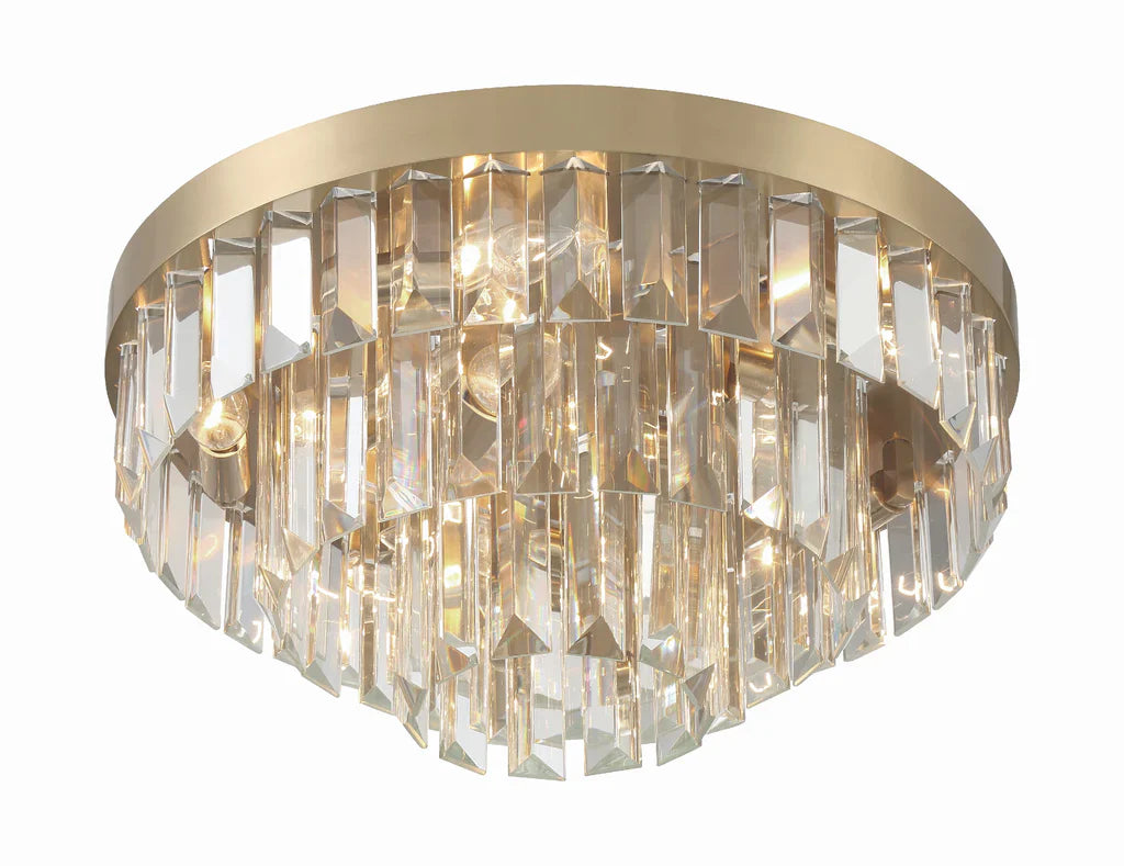 Hayes Round Flush Mount 18"W 3 Tiers