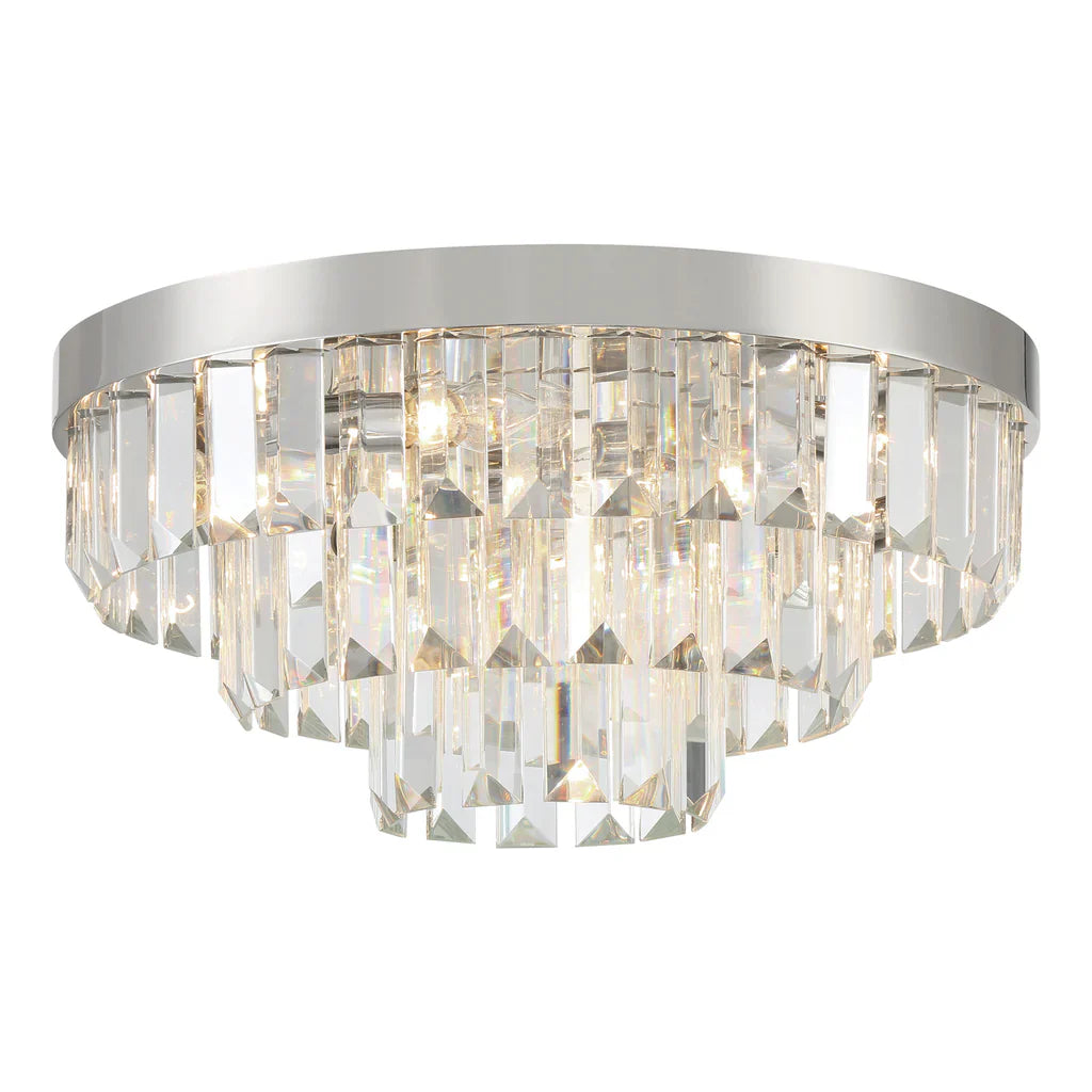 Hayes Round Flush Mount 18"W 3 Tiers