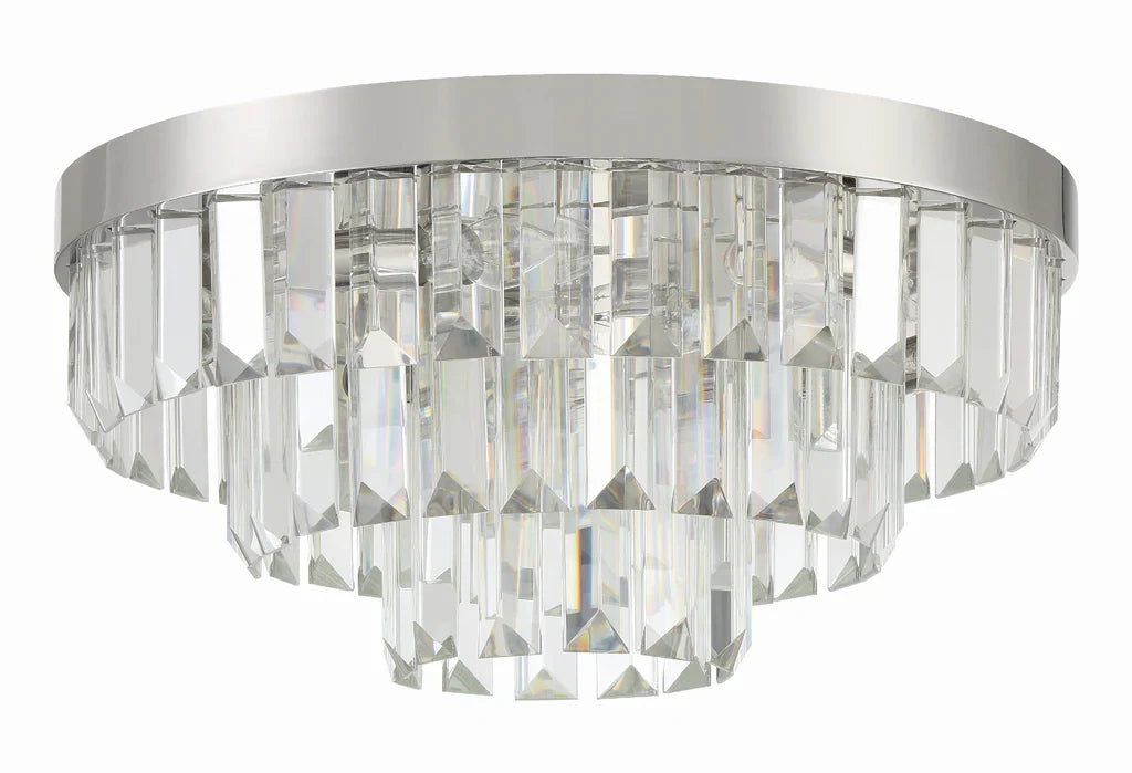 Hayes Round Flush Mount 18"W 3 Tiers