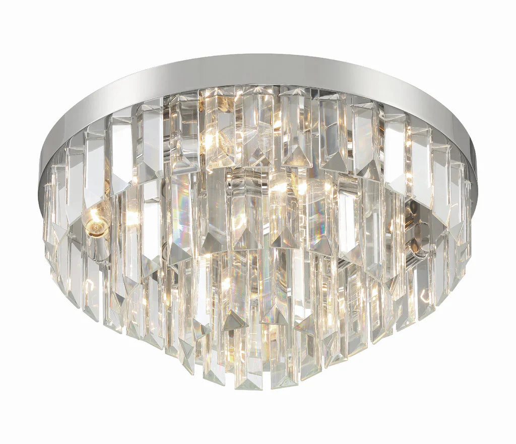 Hayes Round Flush Mount 18"W 3 Tiers