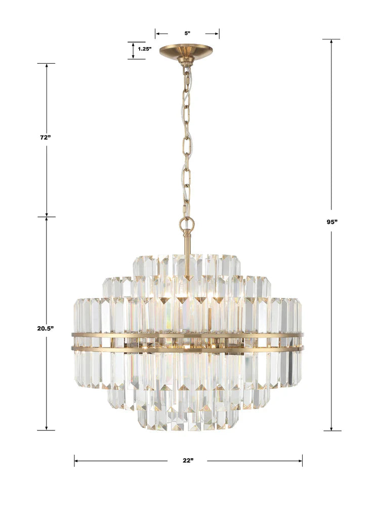 Hayes Round Chandelier 22"