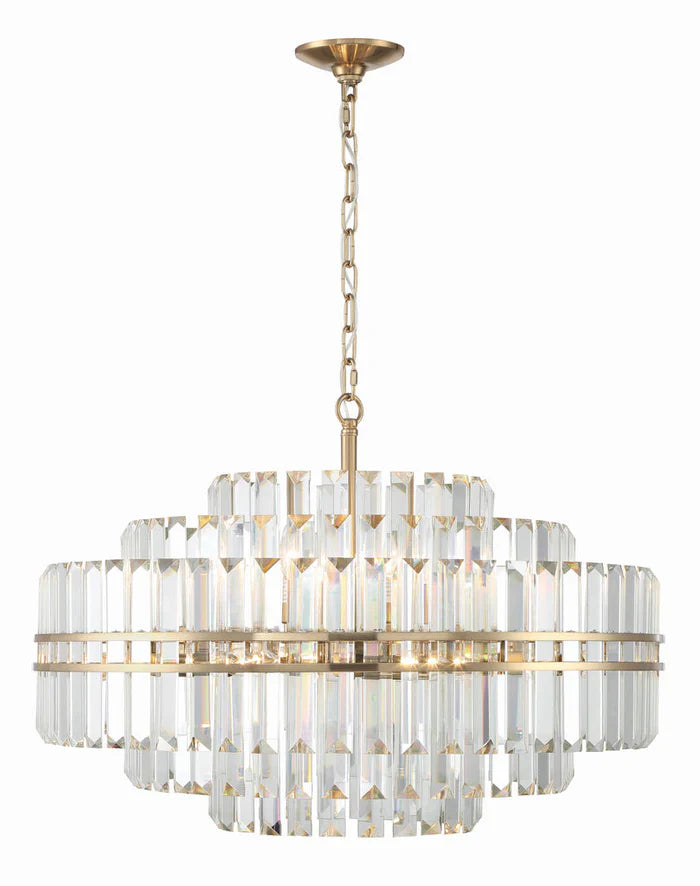 Hayes Round Chandelier 28" 3 Tiers