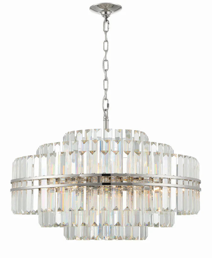 Hayes Round Chandelier 28" 3 Tiers