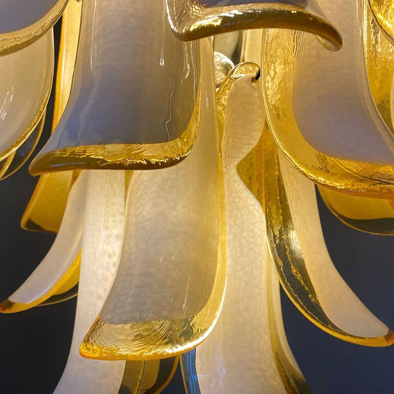 Lumis Murano Round Chandelier 20" Amber