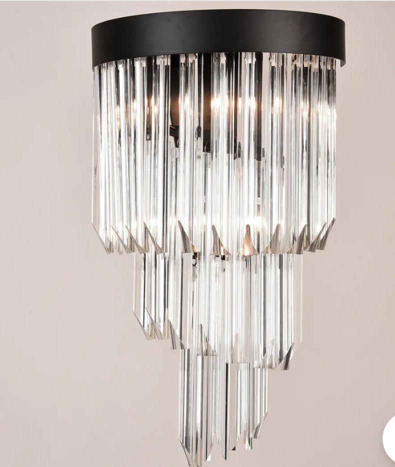 Twin Palms Crystal Sconce