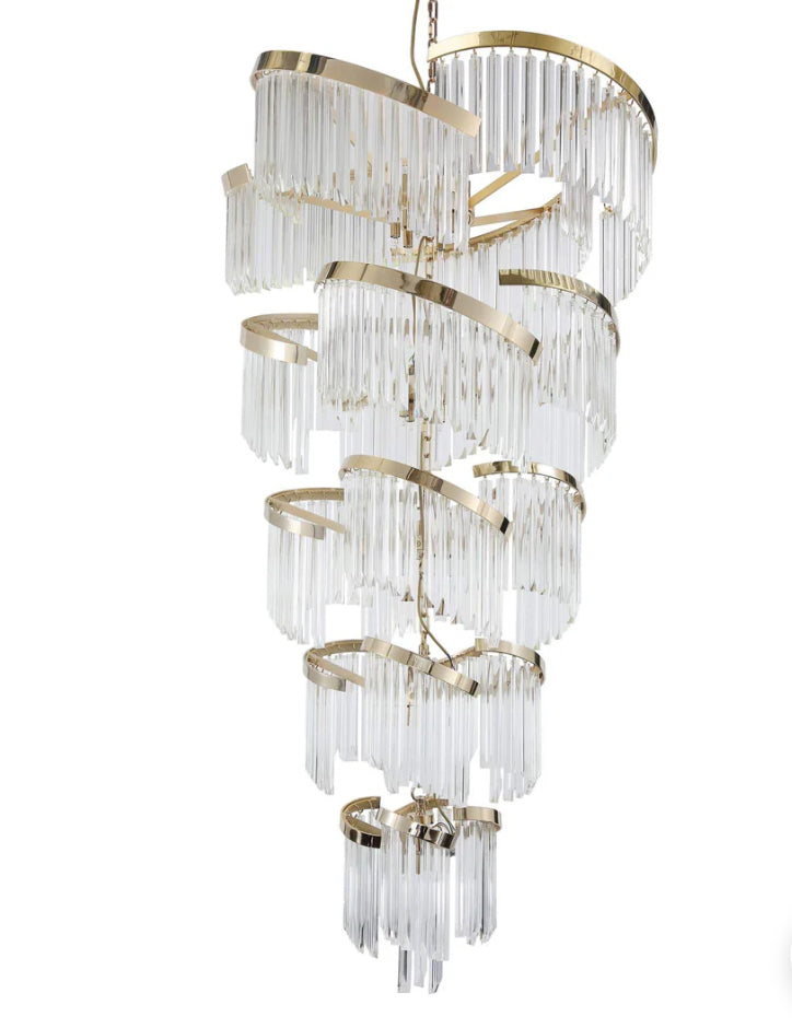 Twin Palms Foyer Crystal Chandelier