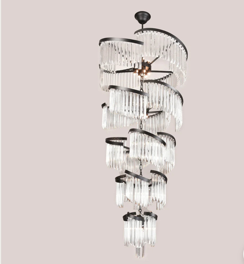 Twin Palms Foyer Crystal Chandelier