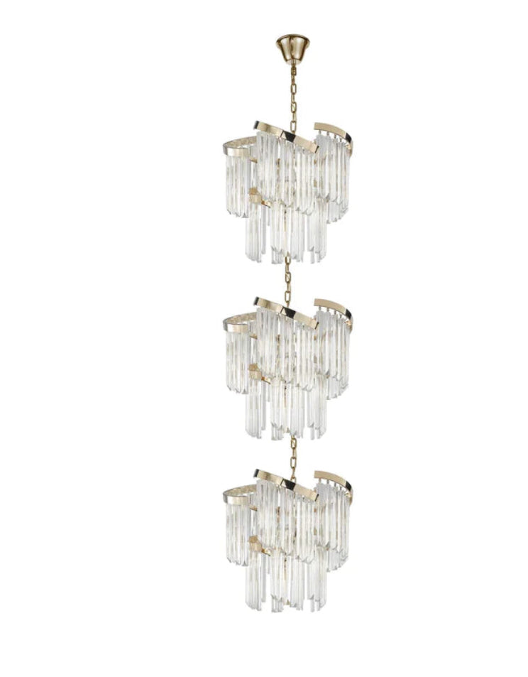 Twin Palms Foyer Pendant Crystal Chandelier