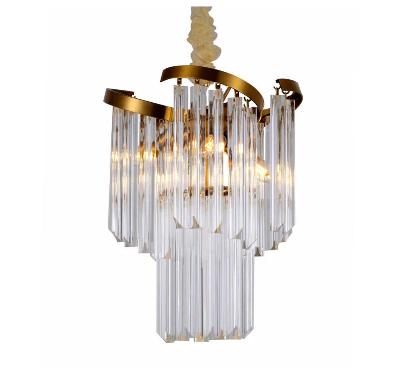 Twin Palms Round Crystal Chandelier