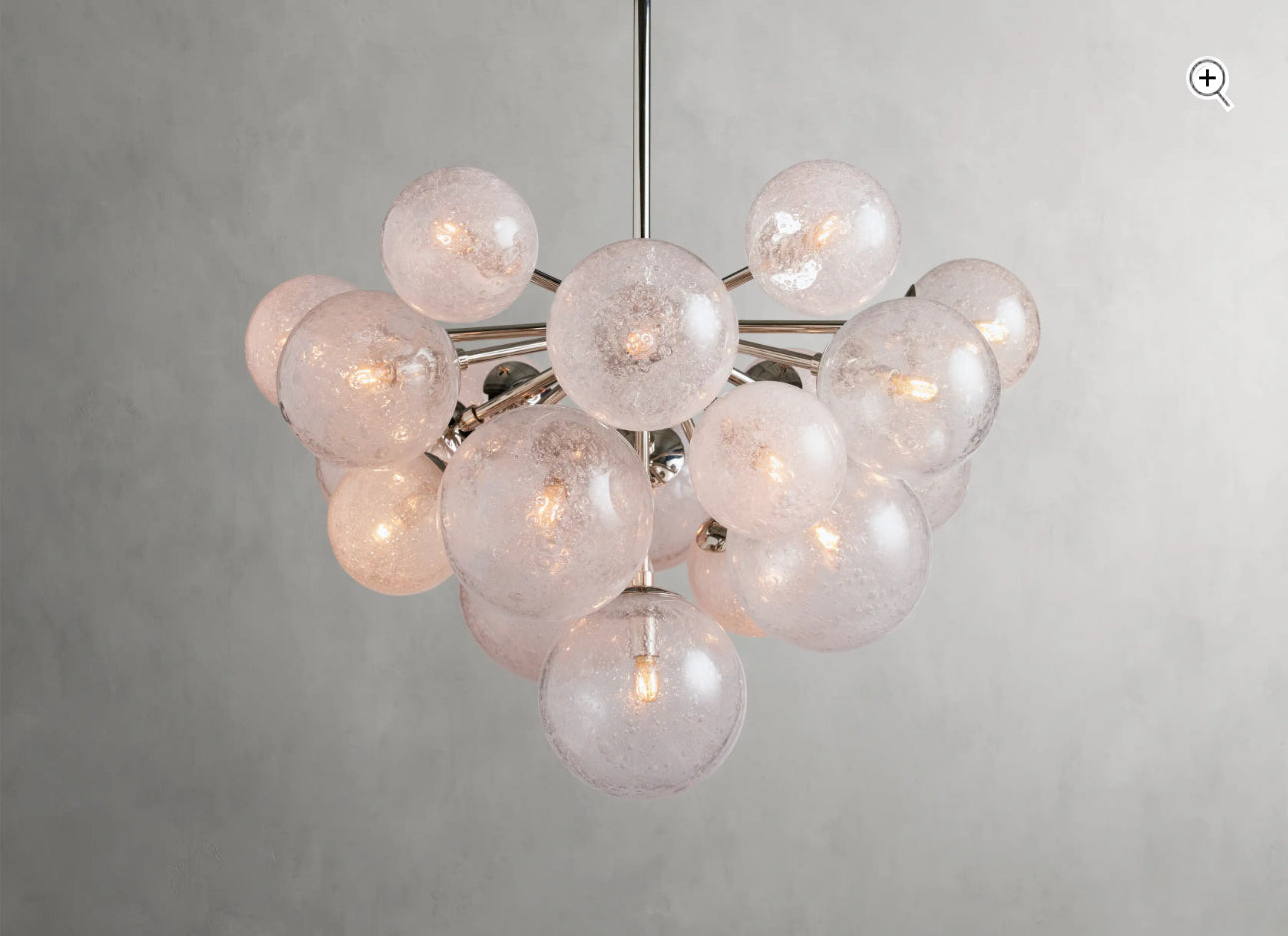 Mandoza  Glass Chandelier 27”