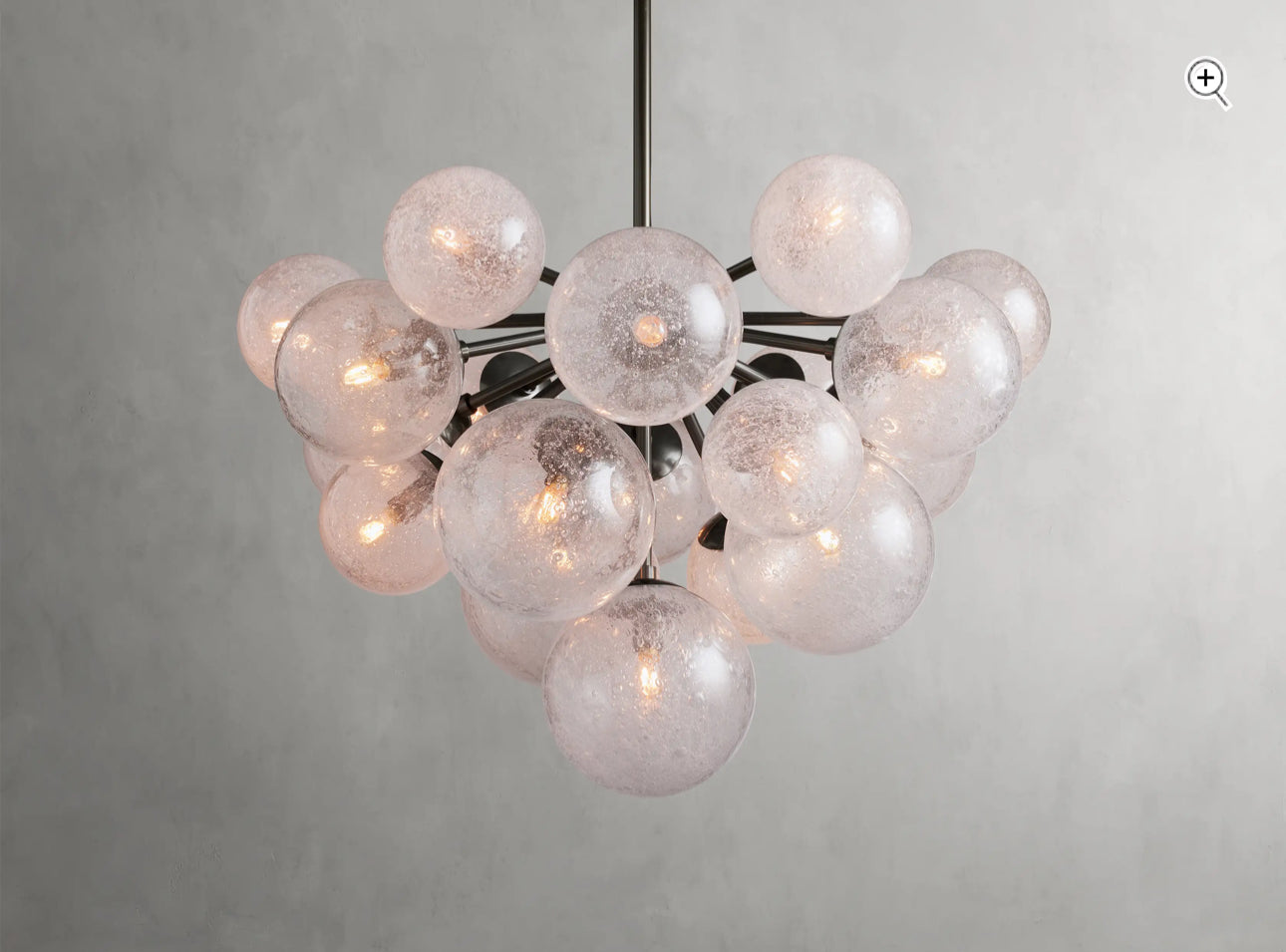 Mandoza  Glass Chandelier 27”