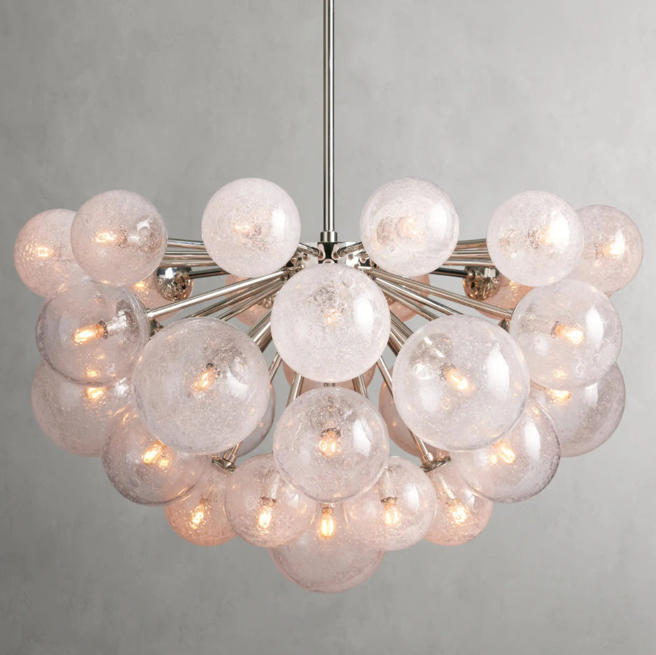 Mandoza Glass Chandelier 35"