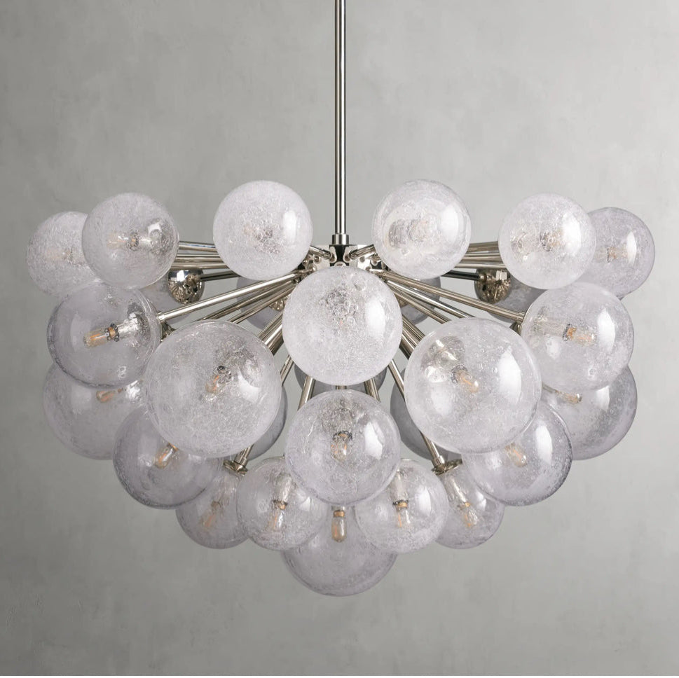 Mandoza Glass Chandelier 35"