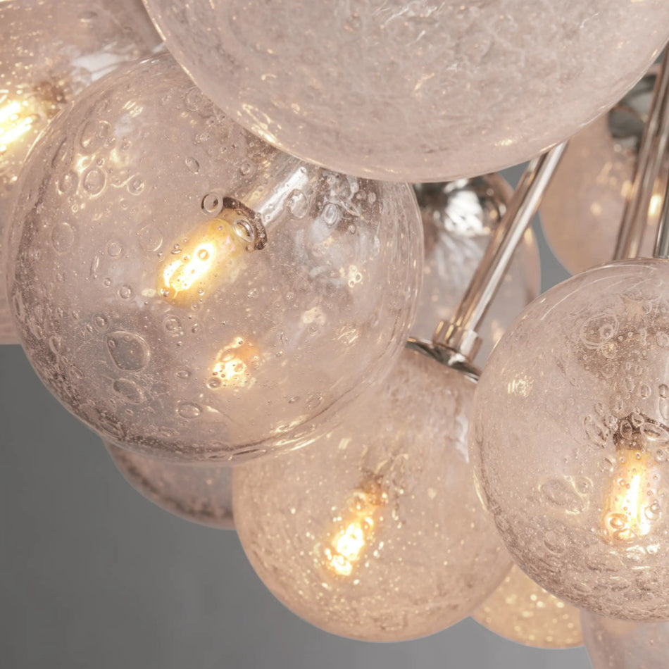 Mandoza Glass Chandelier 35"